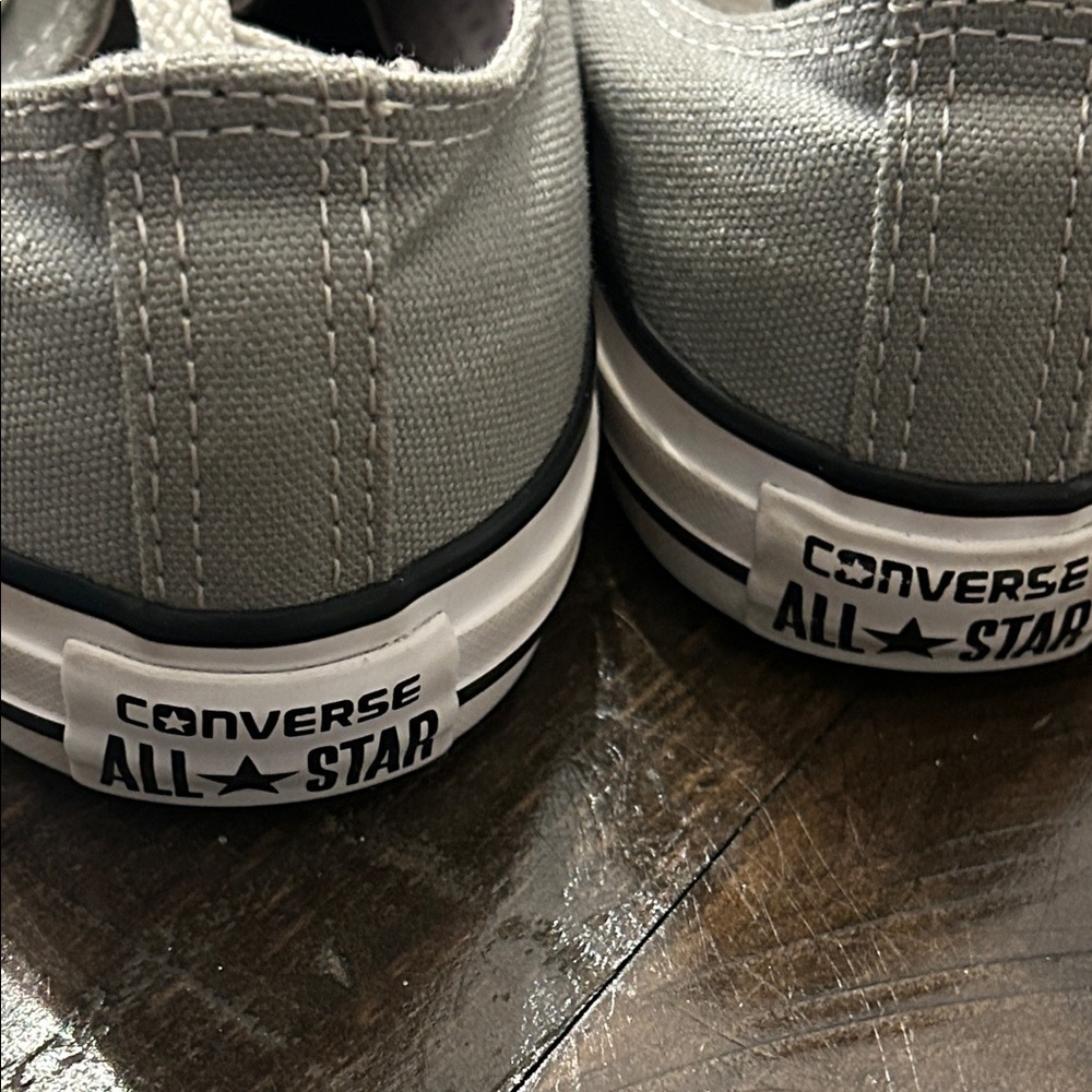 Converse ALL⭐️STAR Gray Canvas Sneakers Junior US size 5 - Picture 8 of 13